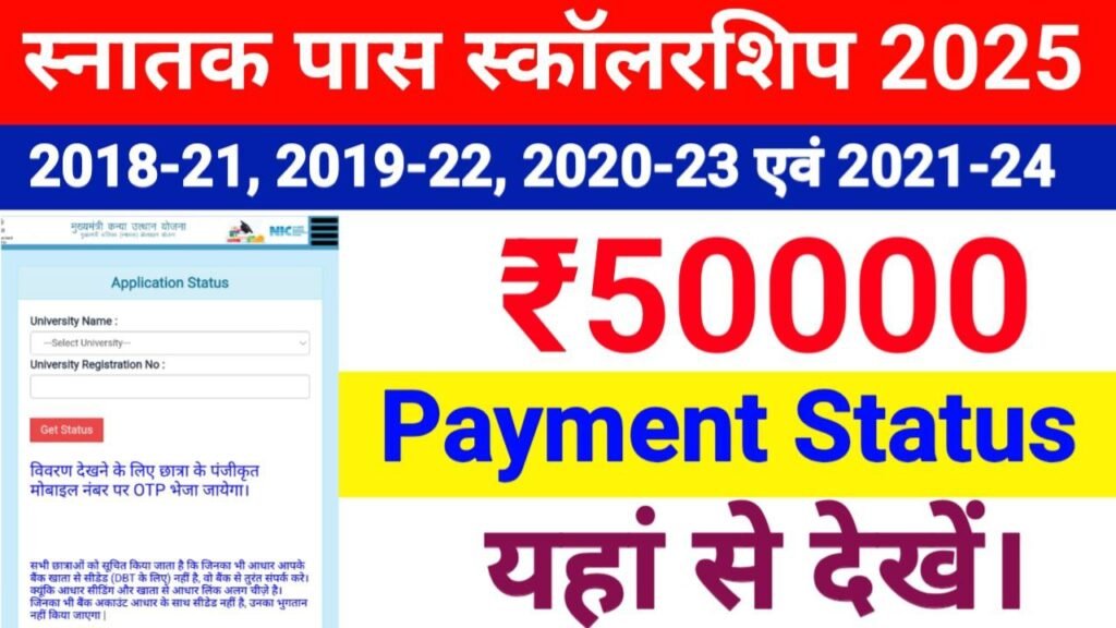 Bihar Graduation Scholarship Payment Status 2026