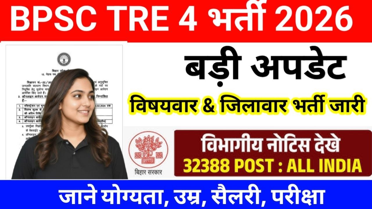BPSC TRE 4 Vacancy 2026